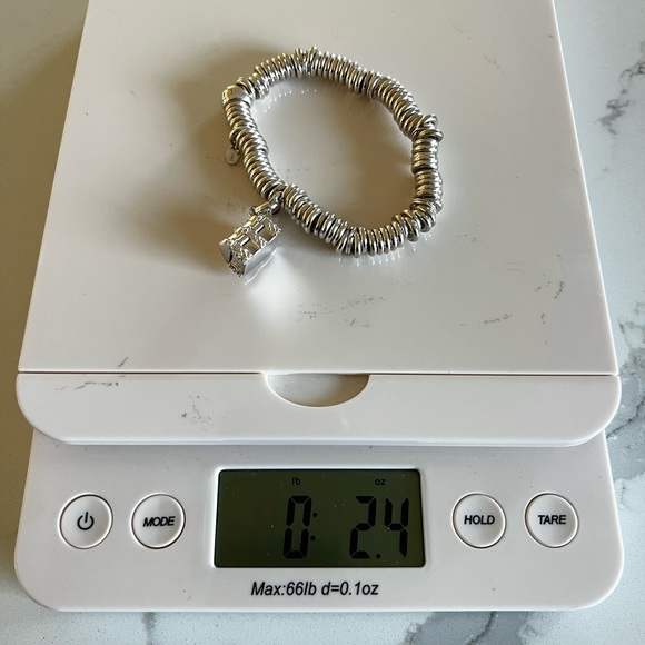 Links of London Sterling Silver Sweetie Stretch Bracelet with Charm. - Picture 4 of 4